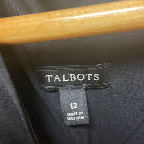 Talbots Sleeveless Black Shift Dress size 12 - Picture 4 of 5